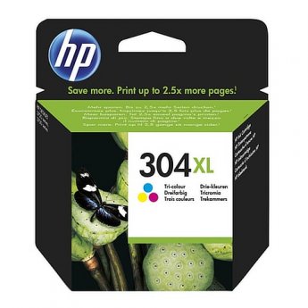 Originální HP N9K07AE, (No.304XL) color 300str. pro HP DeskJet 2620, 2630, 3720...