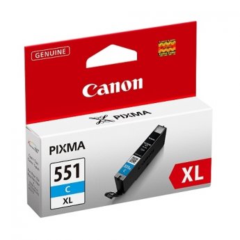 Canon originální CLI551C XL, cyan, 11ml, Canon Pixma 7250, MG5450, MG6350, MG7550