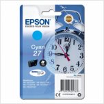 Epson originální ink C13T27024012, T27, cyan, 3,6ml, Epson WF-3620, 3640, 7110