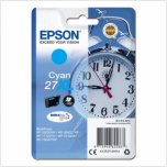 Epson originální ink C13T27124012, T27XL, cyan, 10,4ml, Epson WF-3620, 3640, 7110